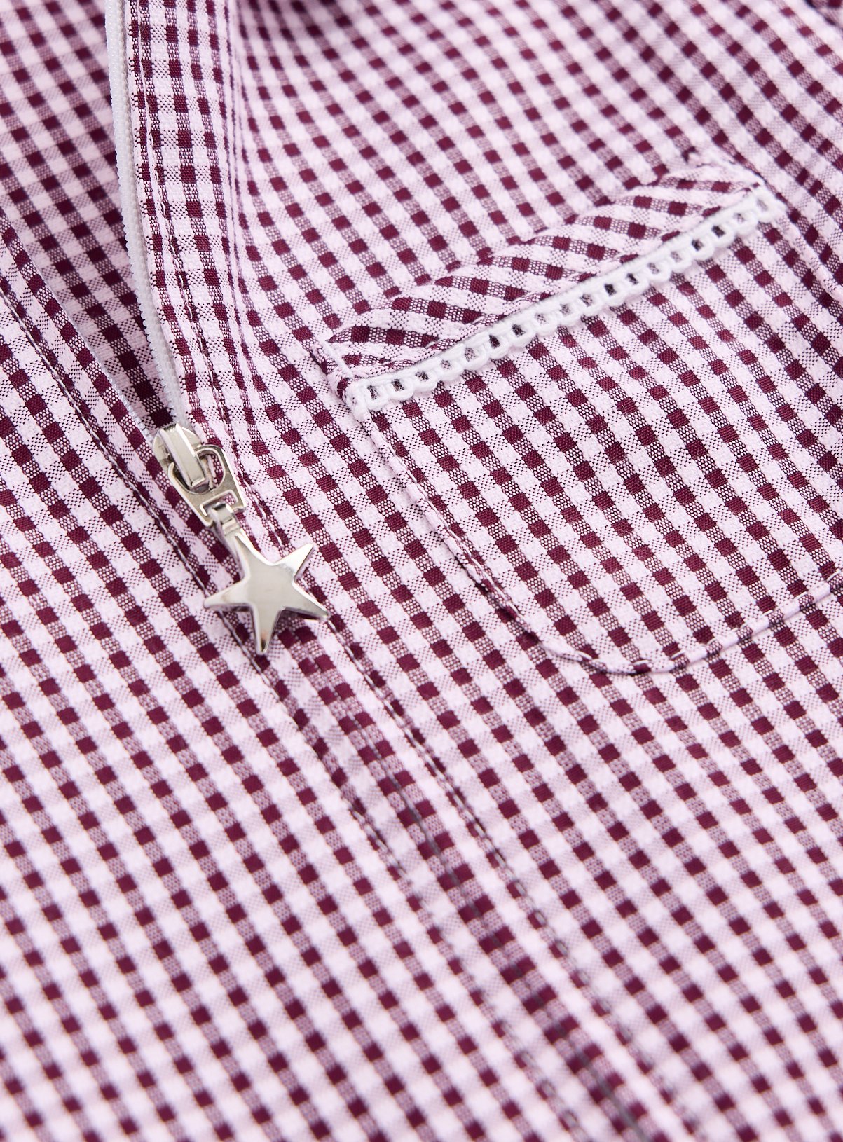 Purple Gingham Playsuits 2 Pack 4 years - Image 2 thumbnail